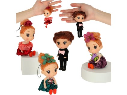 Lalka lalki do domku dla lalek 3 dziewczynki 1 chlopczyk zestaw 4szt 12cm 169137