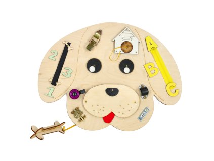 Tablica manipulacyjna drewniana pies 49 x 37 cm 152992