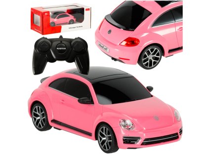RC avto 1:24 Volkswagen Beetle roza
