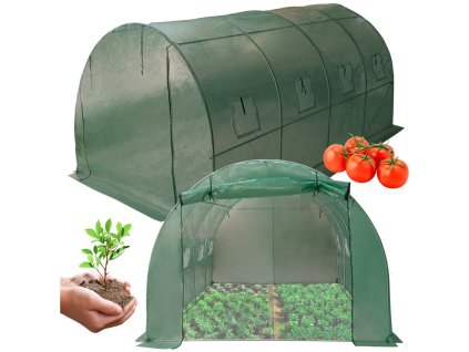 Tunel foliowy ogrodowy LUARO szklarnia na warzywa rosliny 4x3x2 m 165749
