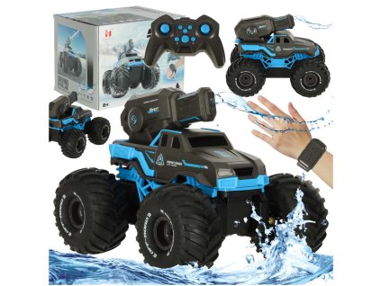 RC avto z vodotesno vožnjo po vodi modro