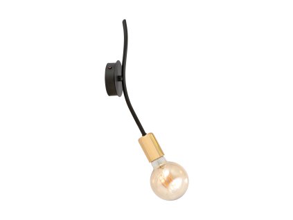 Črno in zlato stensko svetilka 60W E27