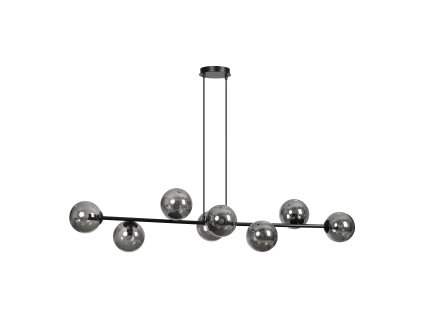 Viseča svetilka črno-grafitna 8x40W E14