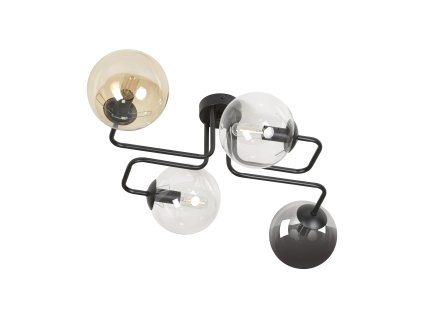 ### Viseča svetilka za 4 žarnice, črna E14