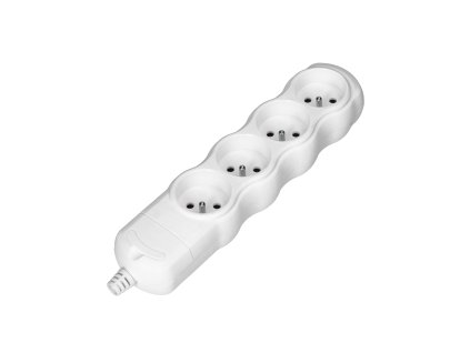 Razdelilnik z več vtičnicami 4x2P+E, bel