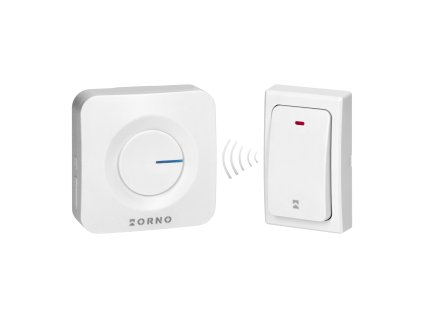 Brezžični zvonec brez baterij, bel