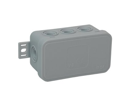 Razdelilna omarica IP54 črna 8 vhodov 80x45x41mm