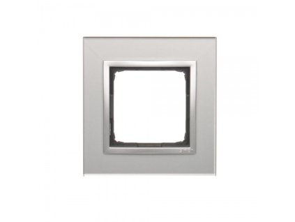 Stekleni enojni okvir Simon 54 nature Srebrna megla