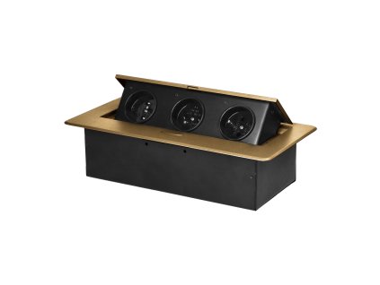 Pohištveni predal z ravnim robom zlata