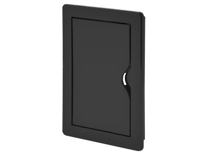 Kontrolna vratca 10x15 cm, črna plastična