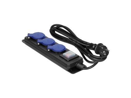 Vodotesni podaljšek s stikalom IP44 3m