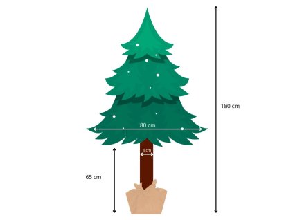 95329 ct0114 choinka sosna na pniu 180 cm M0