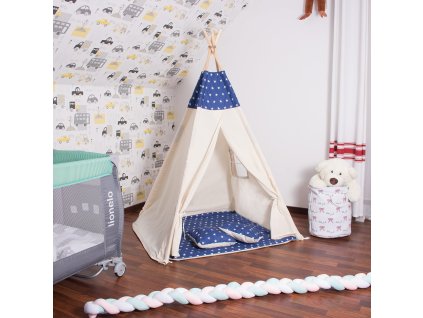 4517 tip08 namiot tipi gwiazdki granatowy M0