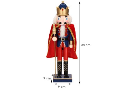 CA0912 BOŽIČNA OKRASNA OREŠKAR 38 CM