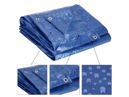 Pokrivna ponjava 4x6m modra GA2117