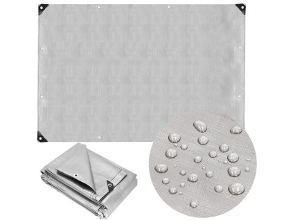 48220 ga2156 plandeka 4 x 5 m szaro czarna M0