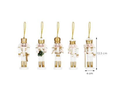 192137 ca1123 ozdoba swiateczna dziadek do orzechow 125 cm 5 szt M0