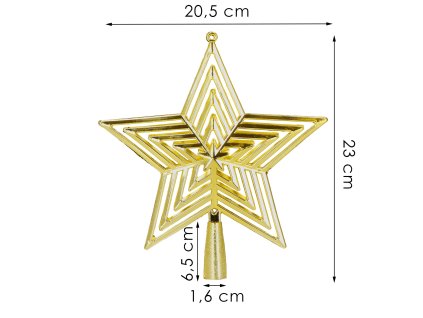 106833 ca1277 ozdoba swiateczna gwiazda 21 x 23 cm M0