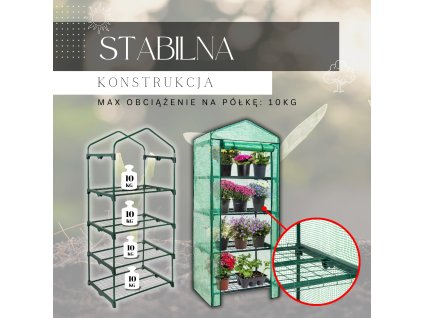 162838 gt0008 szklarnia ogrodowa foliowa 70 x 50 x 158 cm M0