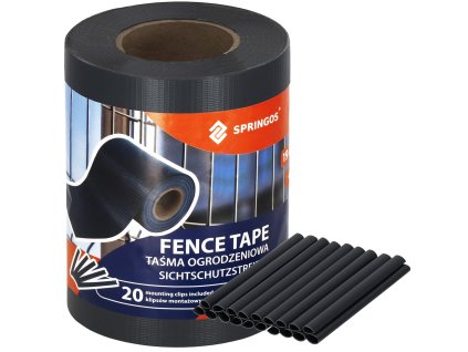 82430 fn0001 tasma ogrodzeniowa grafitowa 19cmx35m 450gm2 20 klipsow M0