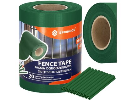 FN0008 OGRAJNI TRAK TEMNOZELEN 19CMX35M 450g/m2 20 SPONK