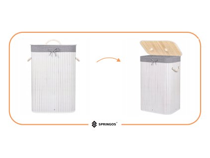 HA0076 BAMBUSOVA KOŠARA ZA PERILO