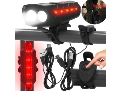 132550 ba0080 solarna lampka rowerowa usb tylne swiatlo usb M0