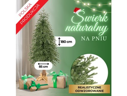 183952 ct0172 choinka swierk pe na pniu lux 180 cm M0