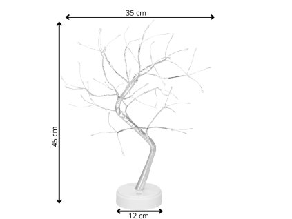 149223 cl0861 drzewko ozdobne 90 led 45 cm M0