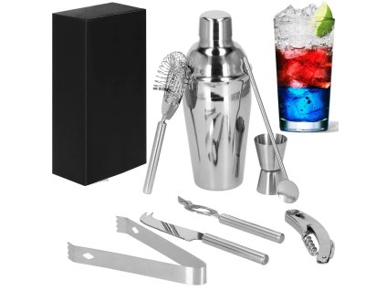 169720 ki0022 zestaw barmanski do drinkow shaker 550 ml 8 elem M0