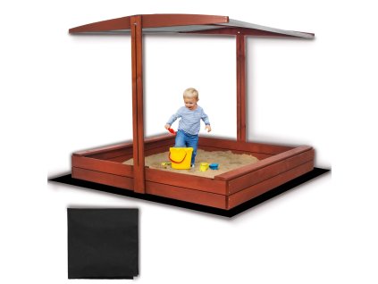 LESENO PESKOVNIK PREMIUM 140 X 140 CM s streho SBP140RSET02