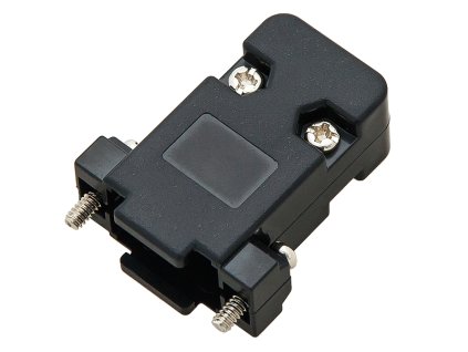 Črna kabelska zaščita konektorja D-SUB DB9