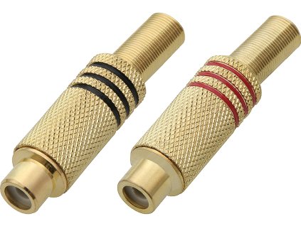 RCA kabel zlato-rdeč 2m