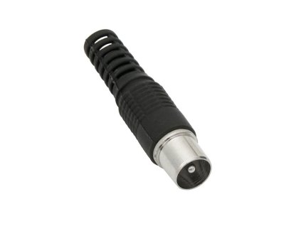 Črni dolgi ravni antenski priključek