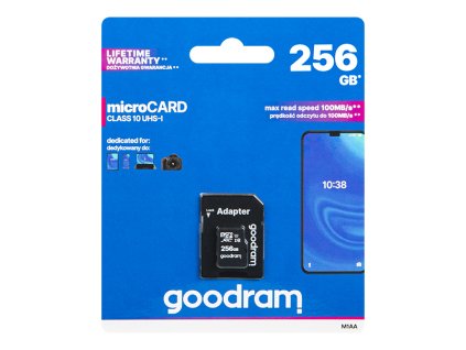 256GB microSDXC kartica + adapter, razred 10 UHS-I