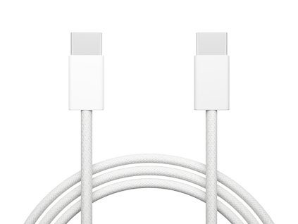 Bela pletena USB-C kabel 1 m