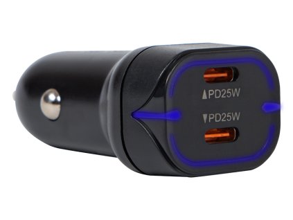 50W USB-C Avtopolnilec Dvojni Vhod