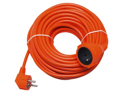 Omrežni podaljšek PR-160 z 1 vtičnico z ozemljitvijo 30m oranžni (3x1,5mm)