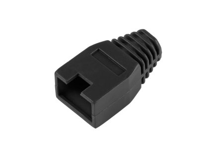 Pokrovček za priključek 8P8C (RJ45) črn