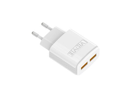 Omrežni polnilec dual USB + kabel Tip C 2400 mA