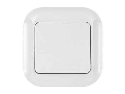 Vgradni gumb za zvonec 10A, 250V, TOPAZ, bel