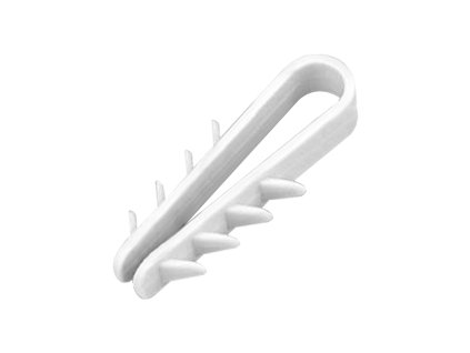 Hitro pritrdilni kabelski oprijem, okrogel kabel ? 12mm, bel, 100 kos