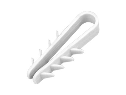 Hitra popravila kabelskega držala, okrogli kabel ? 18mm, beli, 20 kosov