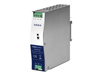 Industrijsko napajanje za DIN letev, 24VDC 3.2A 77W, kovinsko ohišje