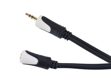 Kabel 3,5 stereo vtič - 3,5 stereo vtičnica 1,8 m Cabletech Basic Edition