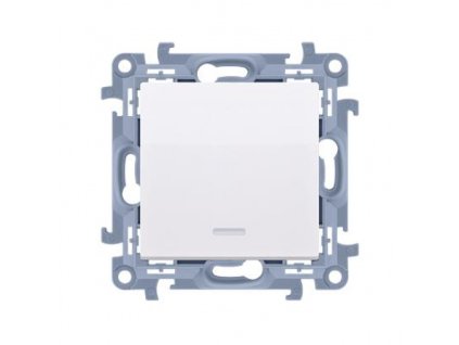 Stikalo Simon 10 LED brez piktograma modul beli