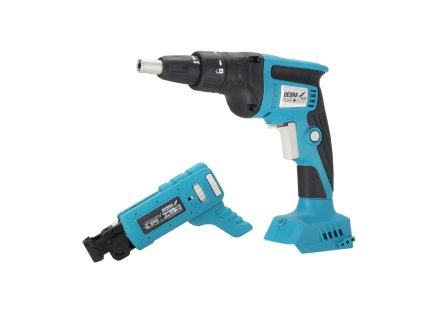 Vijačnik za suhomontažne plošče s podajalnikom, akumulatorski trakasti vijačnik DEDRA SAS+ALL DED7159 brezkrtačni