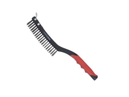 Bralna žična čopič 3 vrstični DEDRA 2001P13 strgalo, jeklo, 340mm, dvomaterialni ročaj