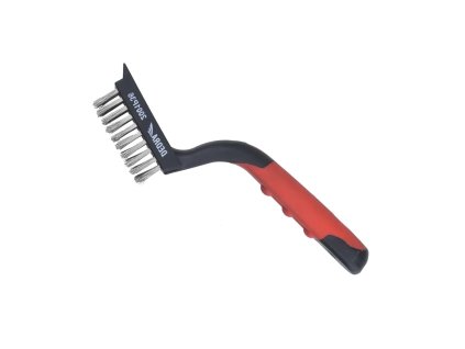 Žičnata krtača 5 vrstna, DEDRA 2001P36 iz nerjavečega jekla, 180mm, dvomaterjalna ročica