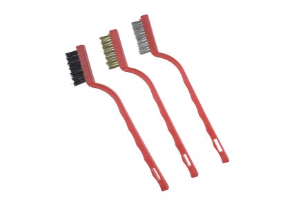 Set krtač 3 vrstic, DEDRA 2001P70 medenina, jeklo, najlon, 175mm